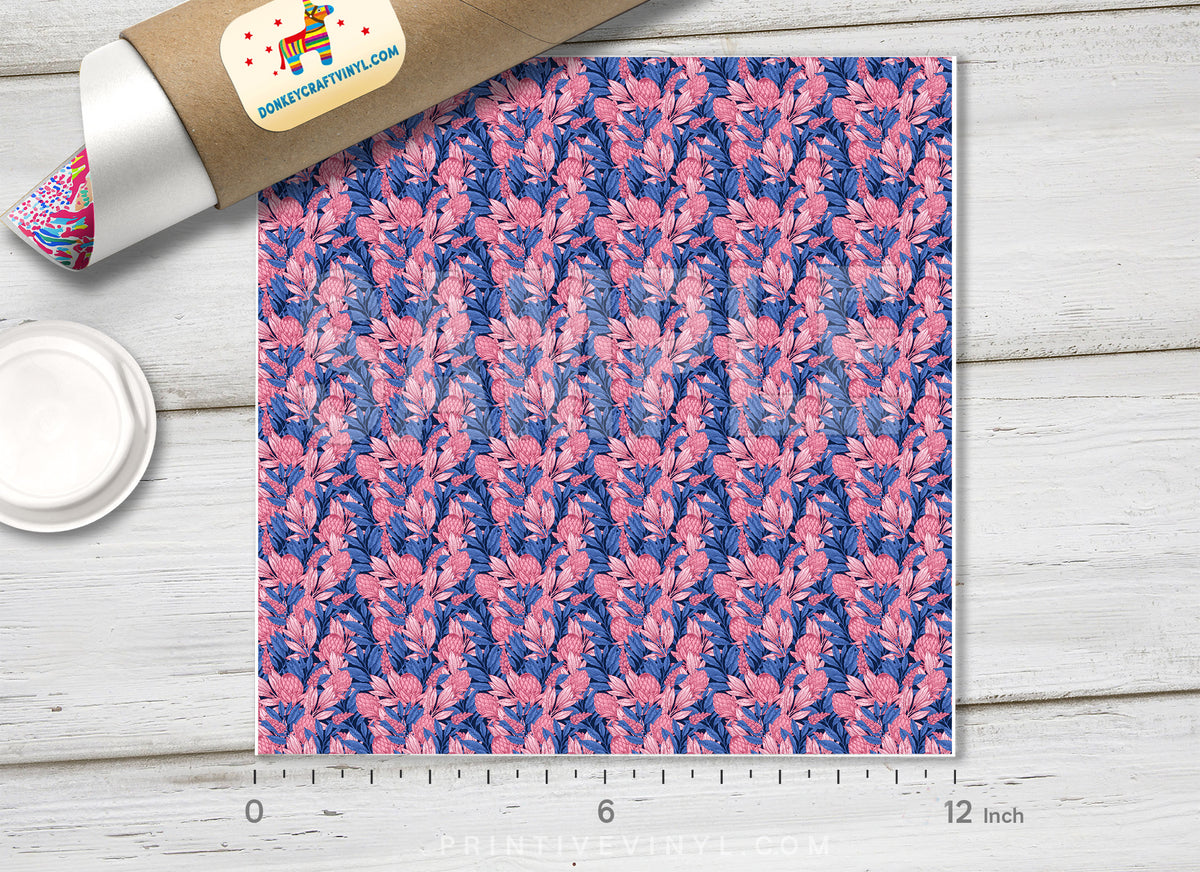 Protea Flower Patterned HTV-532