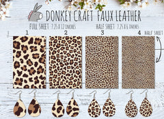 Leopard printed Faux Leather 361