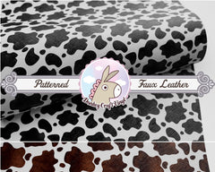 Cowhide Cow printed Faux Leather FL-033