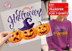 Happy Halloween DTF Transfer for T-shirts, heat Transfer, Ready To Press Heat Press Transfers DTF08