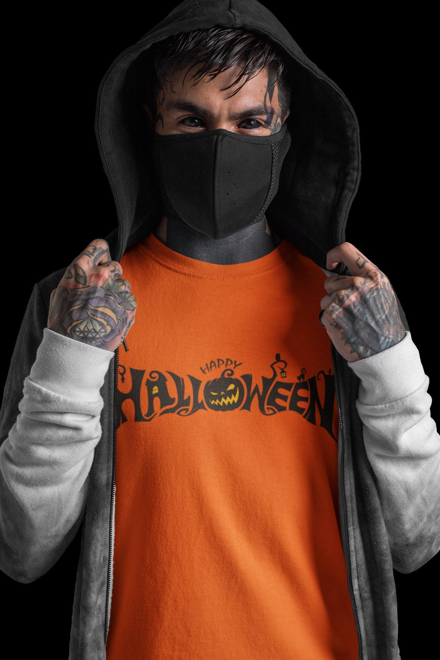Happy Halloween DTF Transfer for T-shirts, heat Transfer, Ready To Press Heat Press Transfers DTF09
