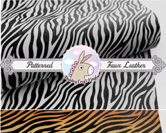 Zebra Animal Print Printed Faux Leather FL-041
