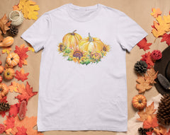 Sunflower Pumpkin DTF Transfer for T-shirts, Hoodies, heat Transfer, Ready To Press Heat Press Transfers DTF12