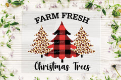 Farm Fresh Christmas Tree DTF Transfer for T-shirts, Hoodies, Heat Transfer, Ready For Press Heat Press Transfers DTF28