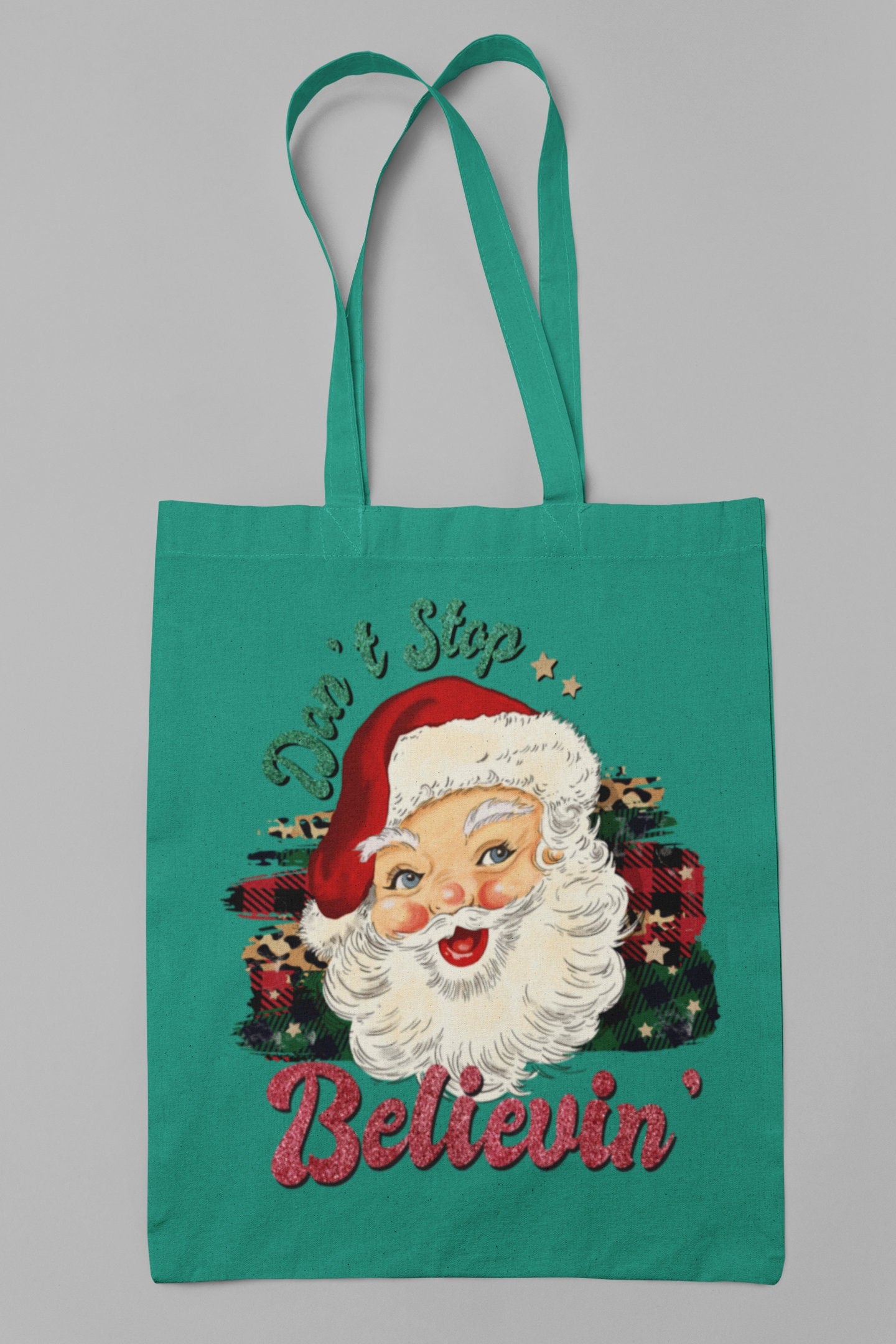 Vintage Christmas Santa Claus DTF Transfer for T-shirts, Hoodies, Heat Transfer, Ready To Press Heat Press Transfers DTF40
