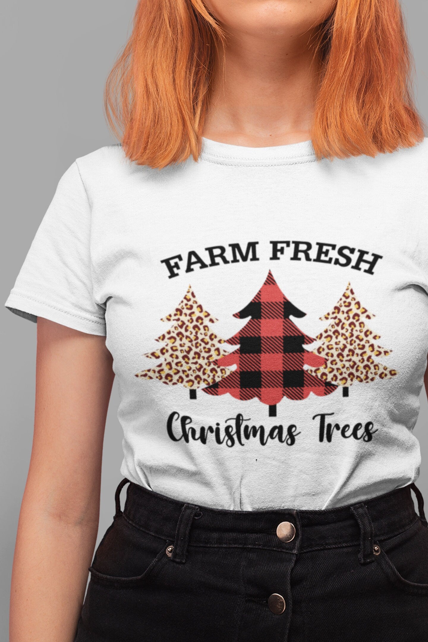 Farm Fresh Christmas Tree DTF Transfer for T-shirts, Hoodies, Heat Transfer, Ready For Press Heat Press Transfers DTF28