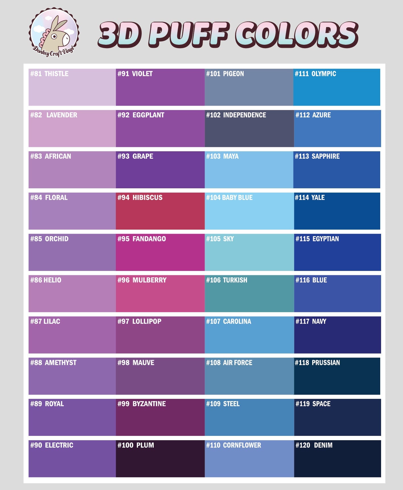 Ombre Patterned Vinyl, Mint, Blue, Purple and Pink Craft Vinyl
