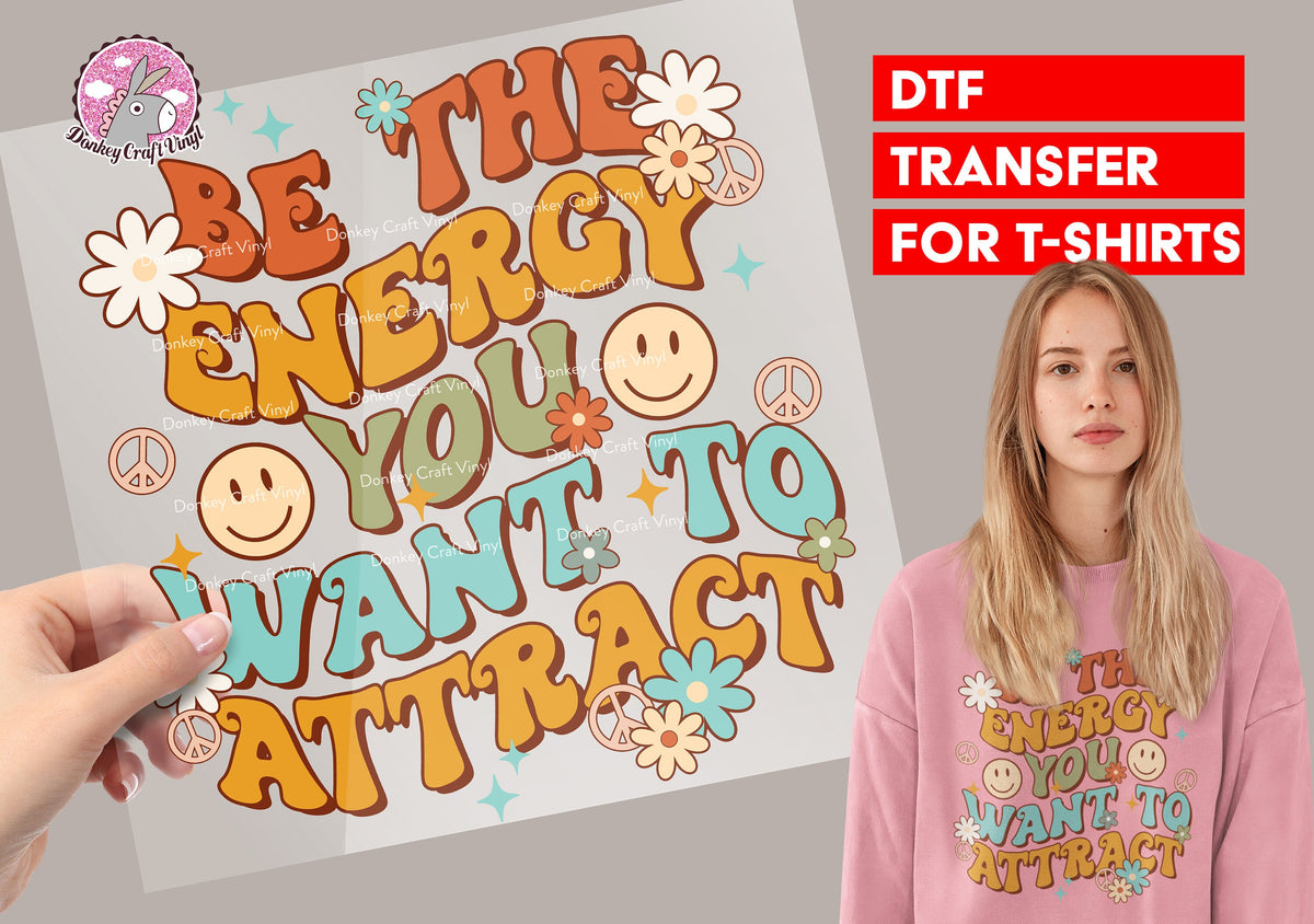 Retro Groovy DTF Transfer for T-shirts, Hoodies, Heat Transfer, Ready for Press Heat Press Transfers DTF92