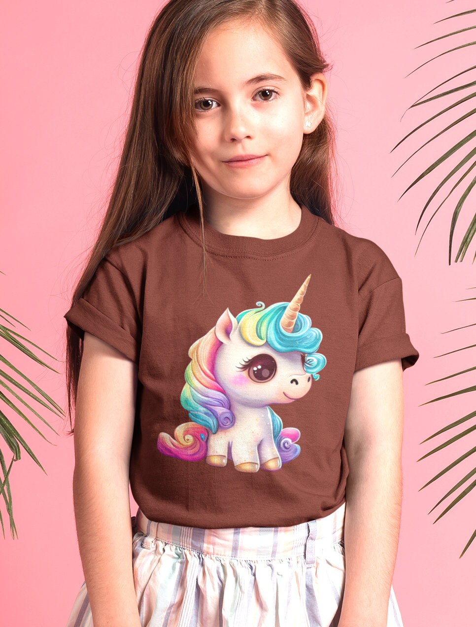 Cute Unicorn Character Transfer for Kids, baby T-shirts, Hoodies, Heat Transfer, Ready for Press Heat Press Transfers DTF98